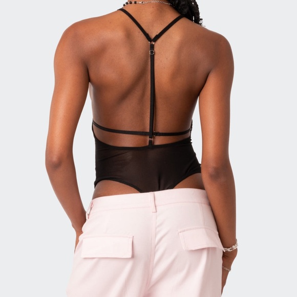 Edikted Mesh Bodysuit - Picture 2 of 7